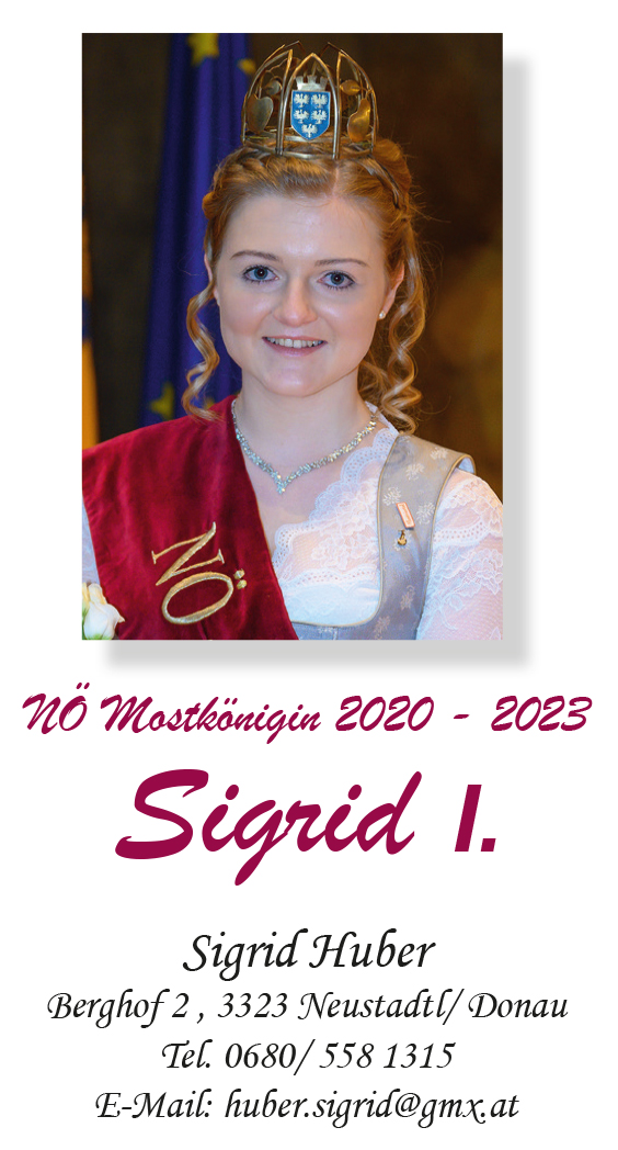 Foto von NÖ Mostkönigin Sigrid I. Huber